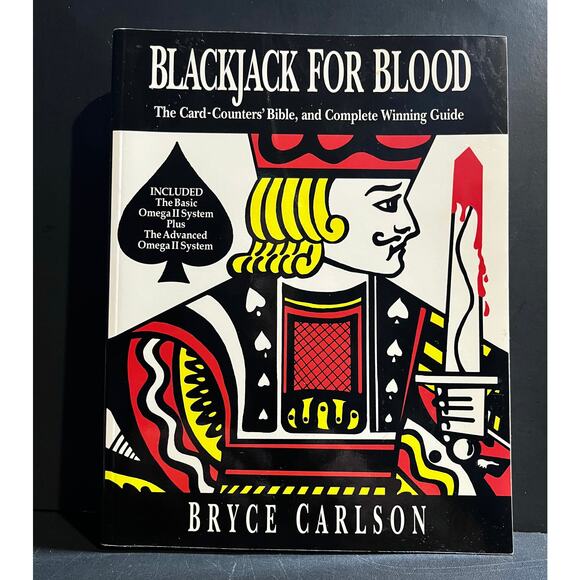 Blackjack for Blood - Bryce Carlson Revised Edition Card Counting Strategy Guide - Picture 1 of 8